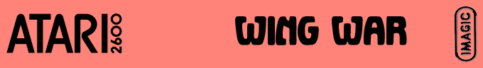 Wing War logo for Atari 2600